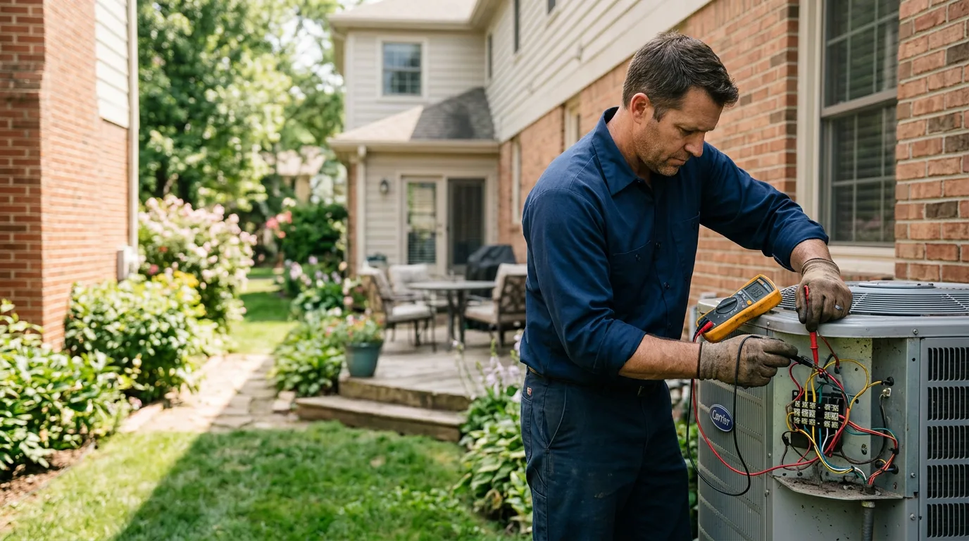 HVAC technician working near Pearl, MS